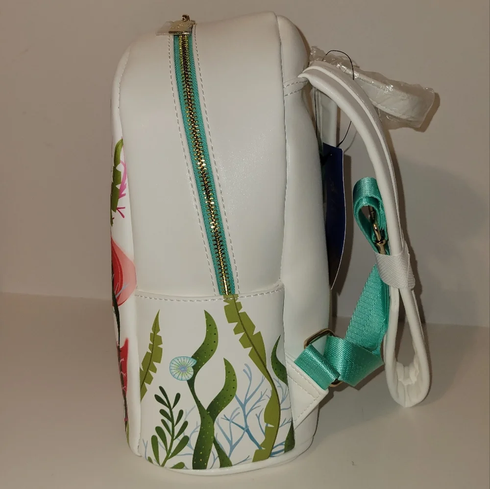 Danielle Nicole Disney The Little Mermaid Ariel Floral Mini Backpack - Picture 8 of 10